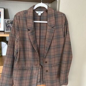 Old Navy Women’s Checkered Brown Blazer